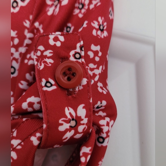 Red Floral Dress - Picture 5 of 6